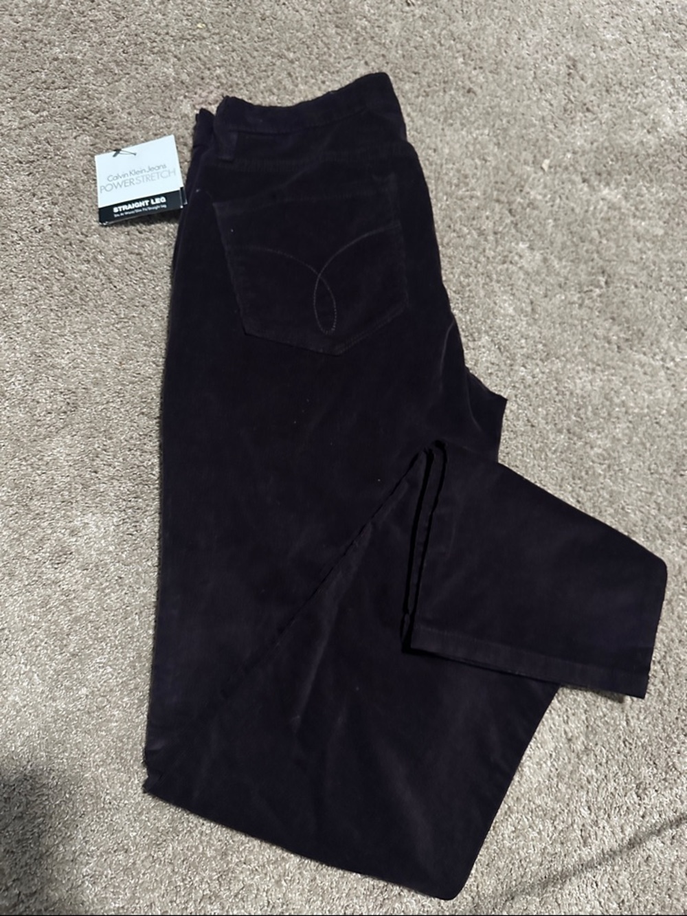 Calvin Klein Corduroy Straight Leg